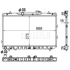 CR 1897 000S MAHLE Радіатор охолодження двигуна