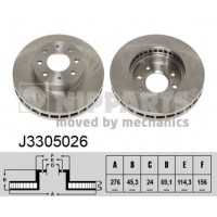 J3305026 NIPPARTS Гальмівний диск