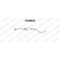 FD30033 VENEPORTE Середній глушник вихлопних газів