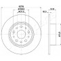 DP-0207 JAPANPARTS Гальмівний диск