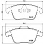 P 44 020 BREMBO Комплект гальмівних колодок дисковий гальм