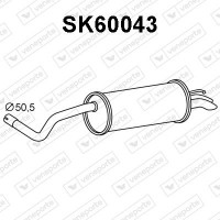 SK60043 VENEPORTE Глушник вихлопних газів кінцевий