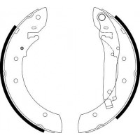 8DB 355 002-011 HELLA PAGID Комплект гальмівних колодок