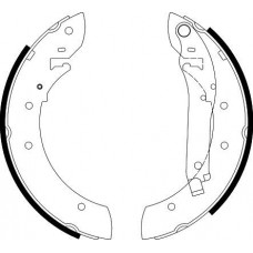 8DB 355 002-011 HELLA PAGID Комплект гальмівних колодок