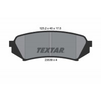2353902 TEXTAR Комплект гальмівних колодок дисковий гальм