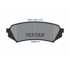 2353902 TEXTAR Комплект гальмівних колодок дисковий гальм