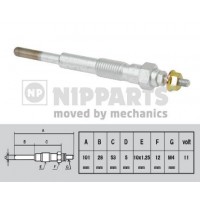 J5716001 NIPPARTS Свічка розжарювання