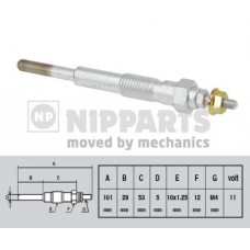 J5716001 NIPPARTS Свічка розжарювання