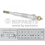 J5716001 NIPPARTS Свічка розжарювання