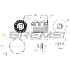 FE0770 BREMSI Паливний фільтр