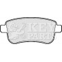 KBP2124 KEY PARTS Комплект гальмівних колодок дисковий гальм