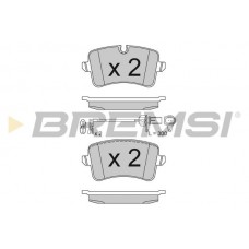 BP3493 BREMSI Комплект гальмівних колодок дисковий гальм