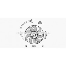 VN7522 AVA QUALITY COOLING Вентилятор охолодження двигуна
