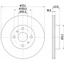 8DD 355 108-721 HELLA PAGID Гальмівний диск