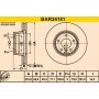 BAR24181 BARUM Гальмівний диск