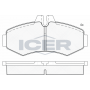 141288 ICER Комплект гальмівних колодок дисковий гальм