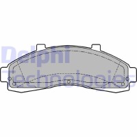 LP1625 DELPHI Комплект гальмівних колодок дисковий гальм