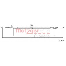 17.0316 METZGER Тросик, cтояночный тормоз
