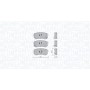 363916061004 MAGNETI MARELLI КомплеК т гальмівних колодок, дискове гальмо