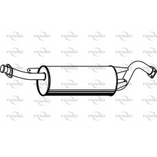 P3996 FENNO Середній глушник вихлопних газів