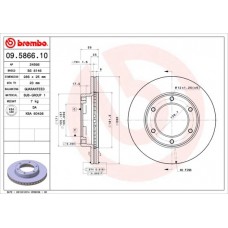 09.5866.10 BREMBO Гальмівний диск