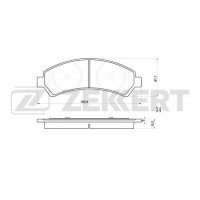 BS-1006 ZEKKERT Комплект гальмівних колодок дисковий гальм