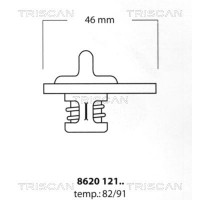 8620 12182 TRISCAN Термостат охолоджувальна рідина