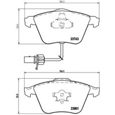 P 85 084 BREMBO Комплект гальмівних колодок дисковий гальм