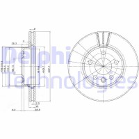 BG3025 DELPHI Гальмівний диск