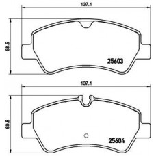 P 24 160 BREMBO КомплеК т гальмівних колодок, дискове гальмо