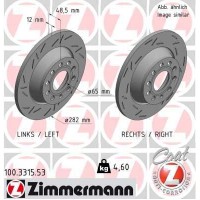 100.3315.53 ZIMMERMANN Гальмівний диск