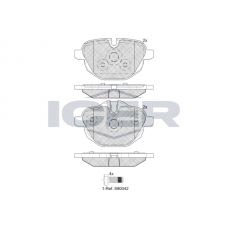 182004 ICER Комплект гальмівних колодок дисковий гальм
