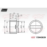 72943029 MAXTECH Поршень корпус скоби гальма