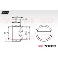 72943029 MAXTECH Поршень корпус скоби гальма