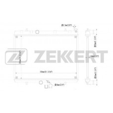 MK-1091 ZEKKERT Радіатор охолодження двигуна