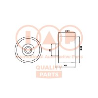 127-21054 IAP QUALITY PARTS Натяжний ролик ремінь ГРМ