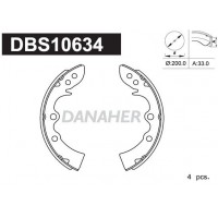 DBS10634 DANAHER Комплект гальмівних колодок