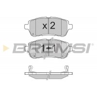 BP3316 BREMSI Комплект гальмівних колодок дисковий гальм