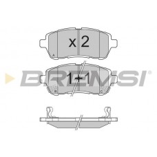 BP3316 BREMSI Комплект гальмівних колодок дисковий гальм