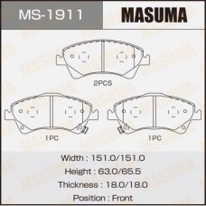 MS-1911 MASUMA Комплект гальмівних колодок