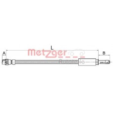 4110145 METZGER Гальмівний шланг