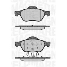 363916060384 MAGNETI MARELLI Комплект гальмівних колодок дисковий гальм