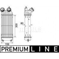 CI 171 000P MAHLE Интеркулер