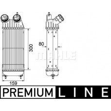 CI 171 000P MAHLE Интеркулер