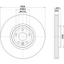 8DD 355 132-471 HELLA PAGID Гальмівний диск