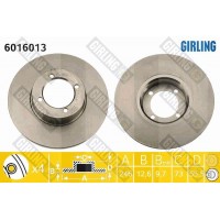 6016013 GIRLING Гальмівний диск