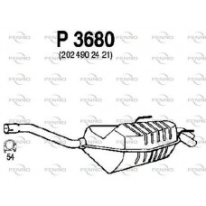 P3680 FENNO Глушник вихлопних газів кінцевий