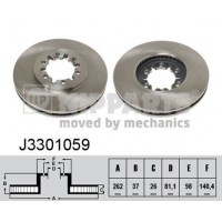 J3301059 NIPPARTS Гальмівний диск