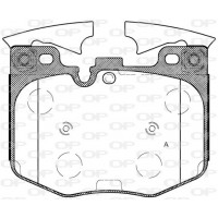 BPA1711.00 OPEN PARTS Комплект гальмівних колодок дисковий гальм