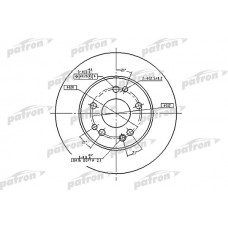 PBD1581 PATRON Гальмівний диск